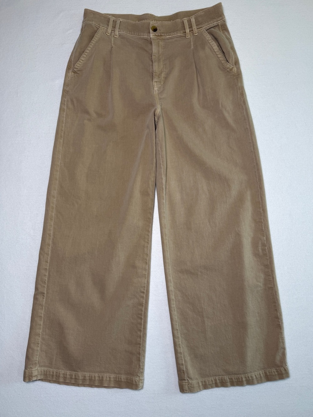 American Eagle Women's High Rise Pleated Wide Leg Pants Size 12